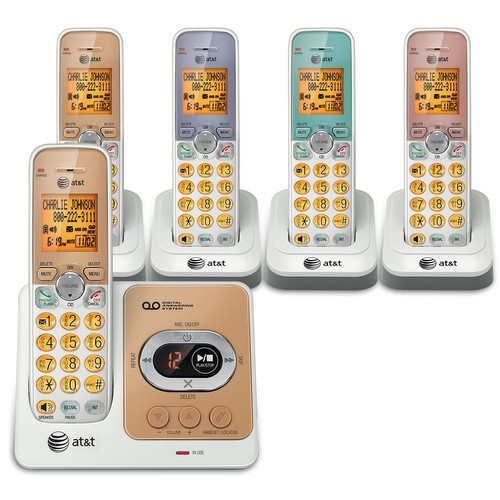 5 handset cordless answering system with caller ID/call waiting - view 1